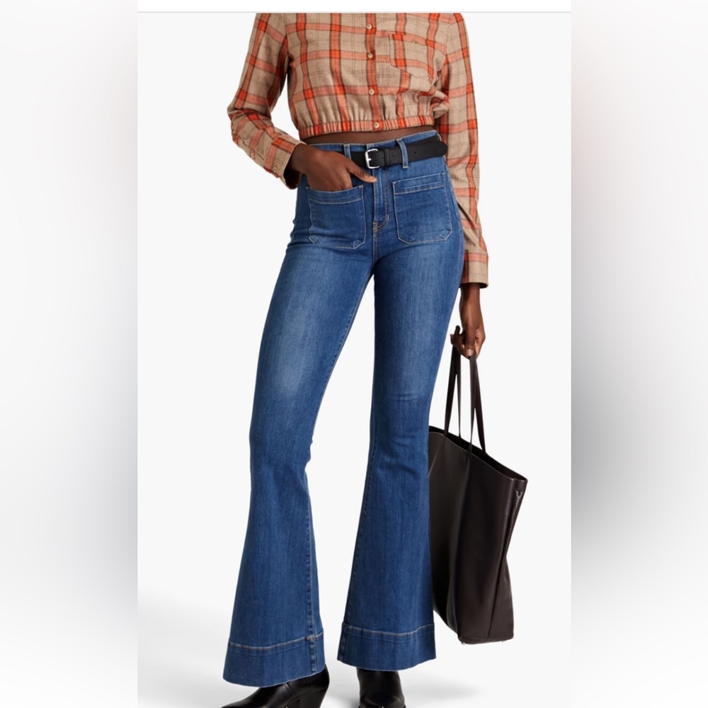 Veronica Beard Sheridan Bell Bottom Jean